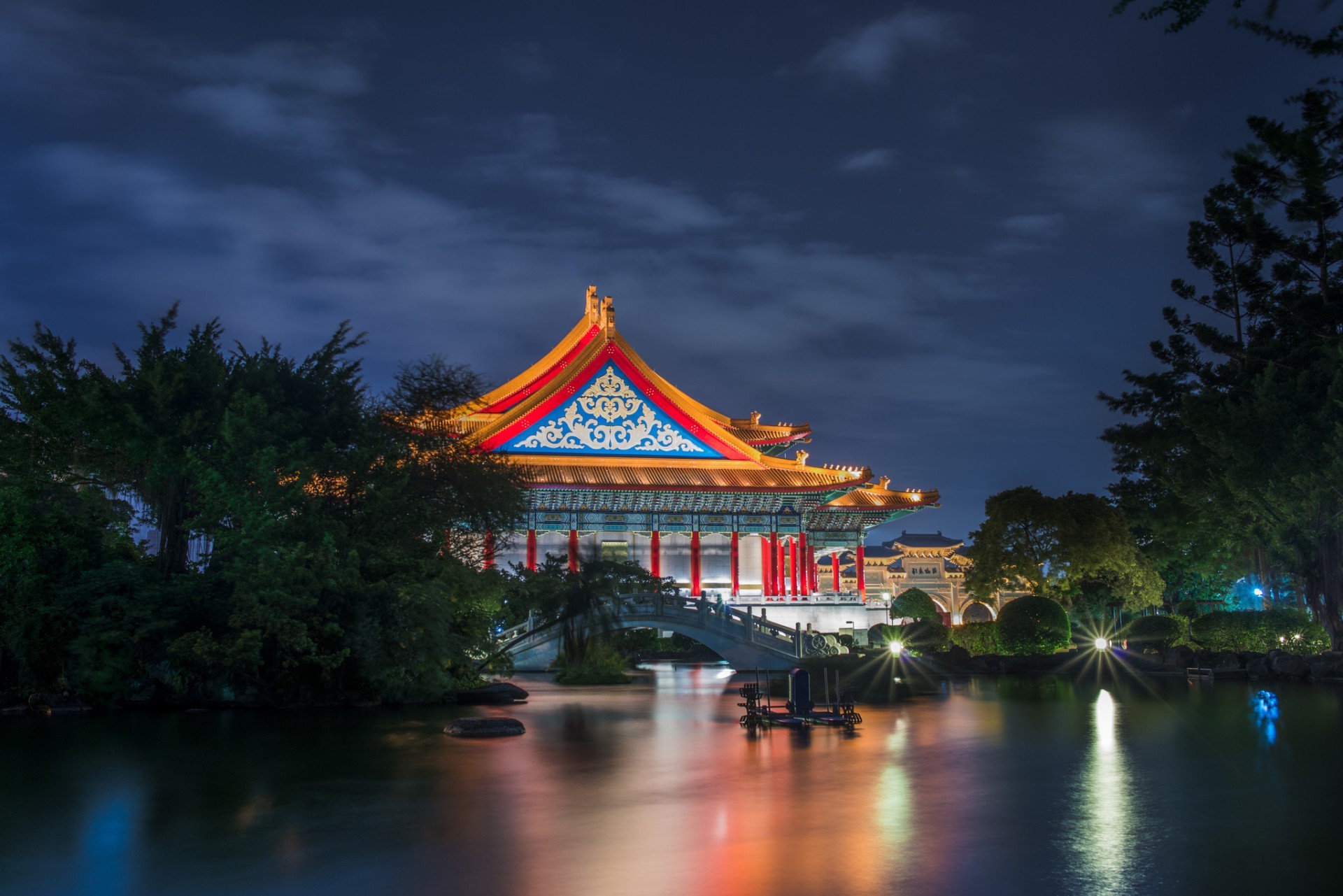 city water travel architecture outdoors evening sky dusk reflection tree sunset castle lake building temple