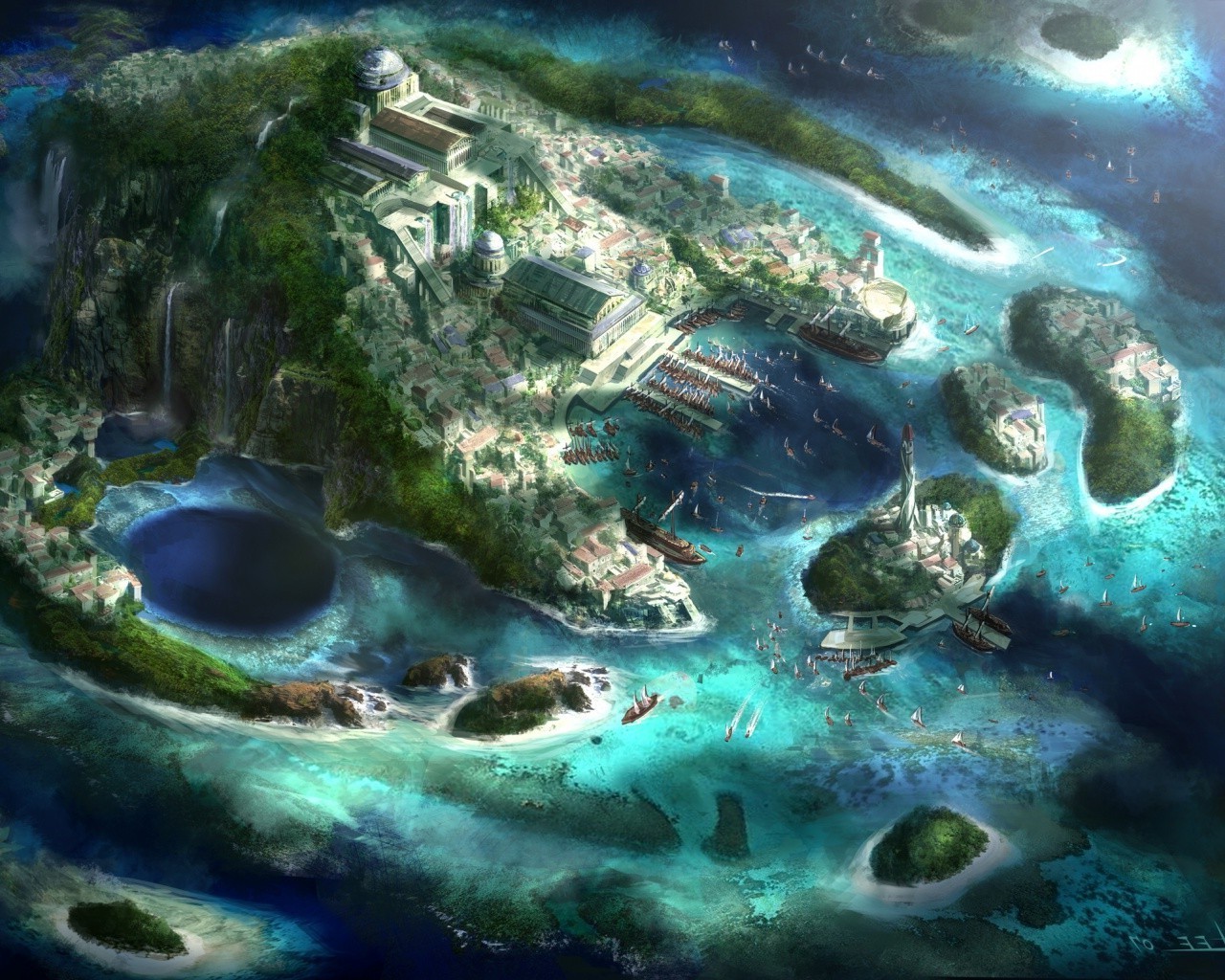 fantasy woda podwodny tropikalny natura ocean