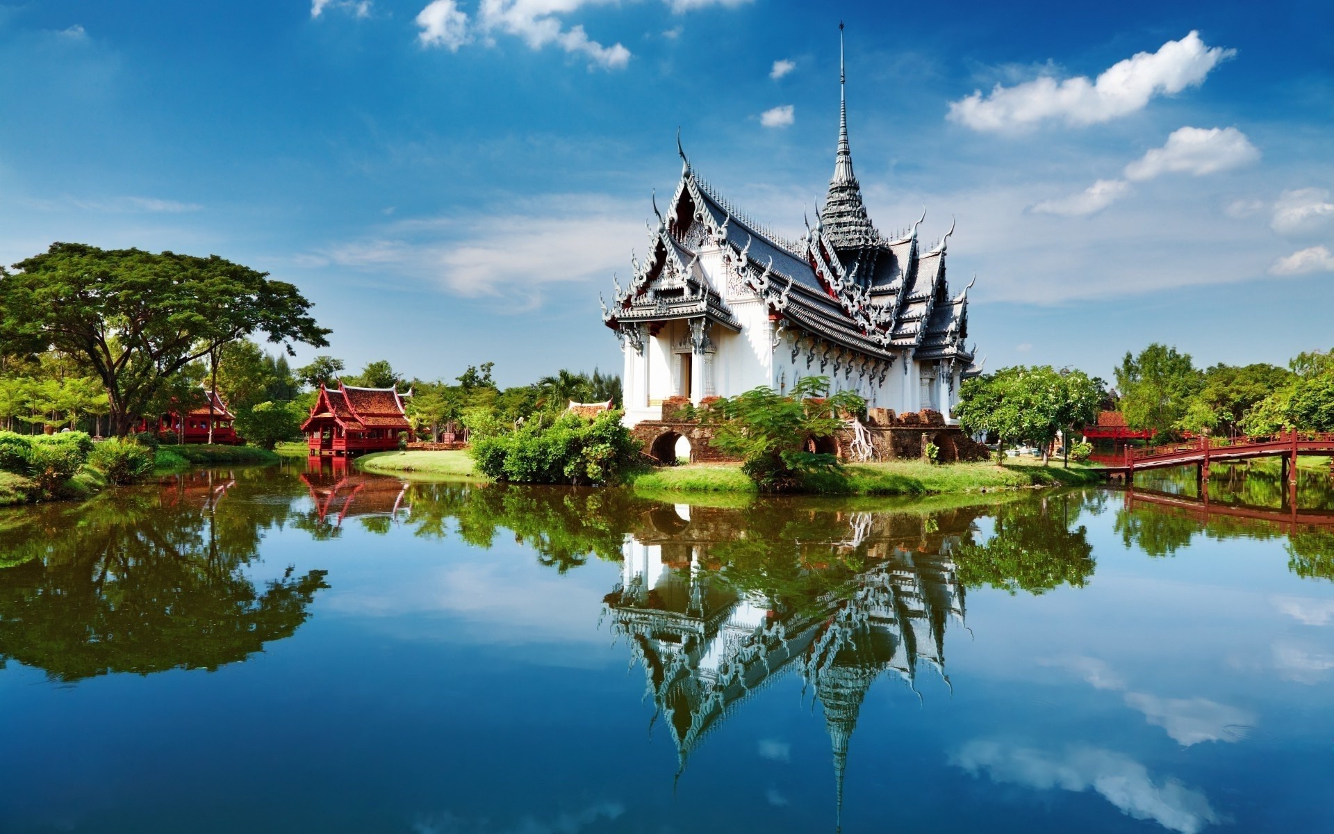 see reisen wasser himmel reflexion traditionell architektur baum tempel kultur im freien tourismus wolke schwimmbad haus pagode fluss sommer park