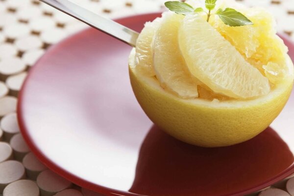 Citrus dessert, a beautiful dish