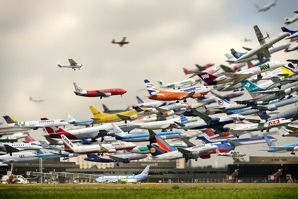 Flughafen, Wirbel auf der Landebahn