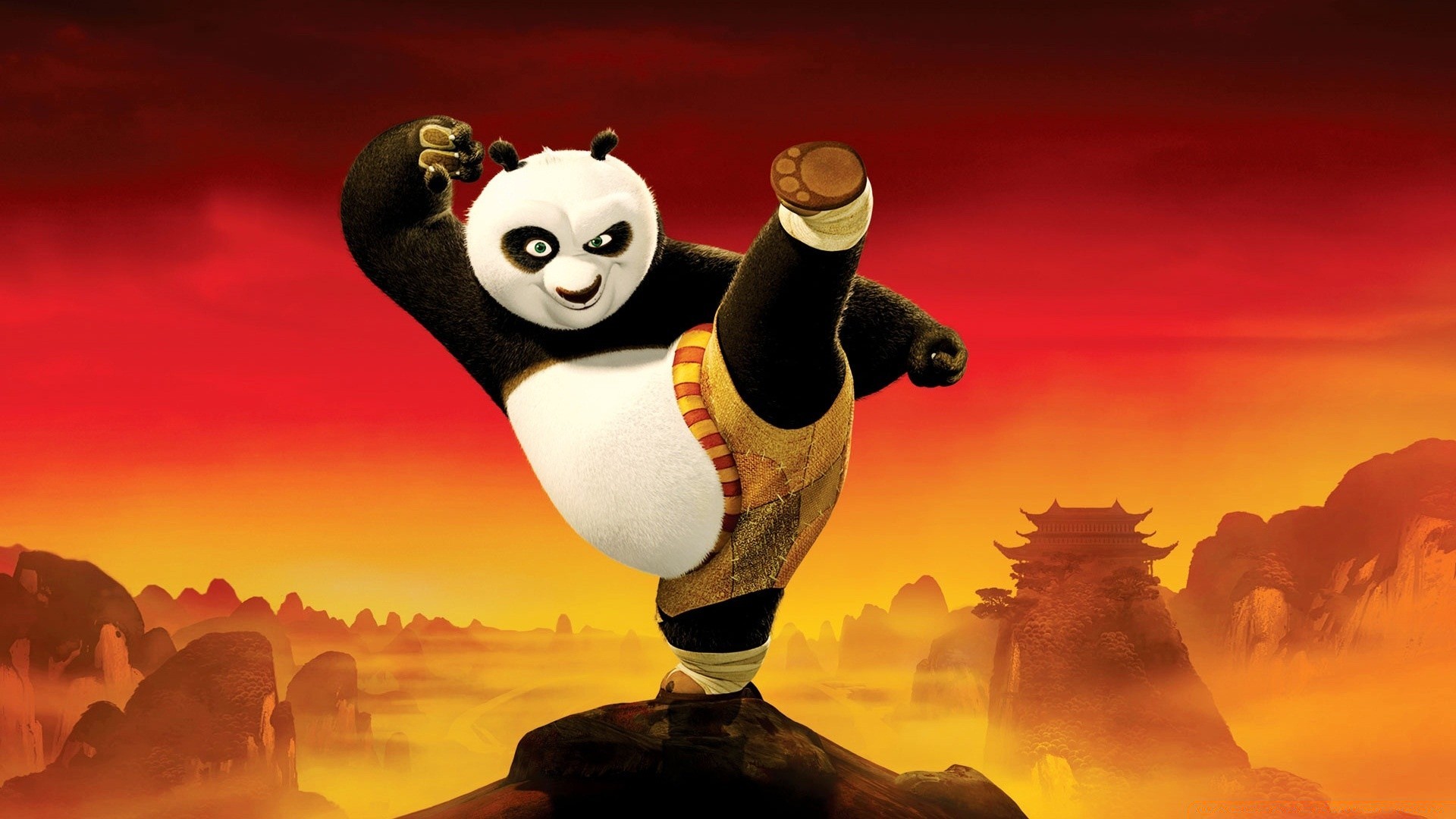 kung fu panda al aire libre navidad naturaleza solo