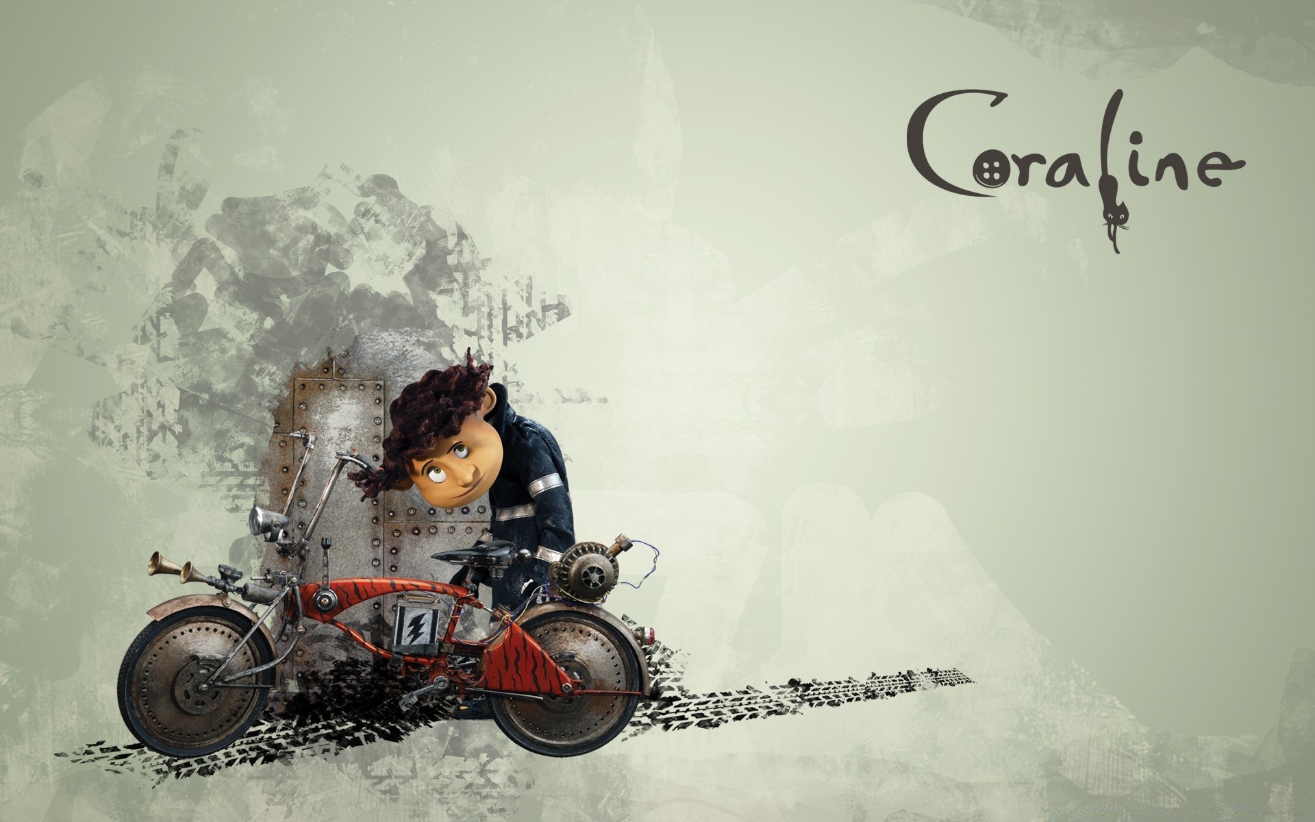 coraline carro inverno sistema de transporte neve