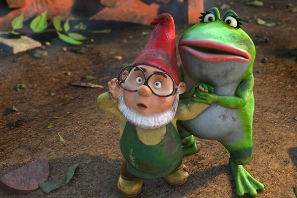 Rahmen aus dem Cartoon Gnomeo und Juliette