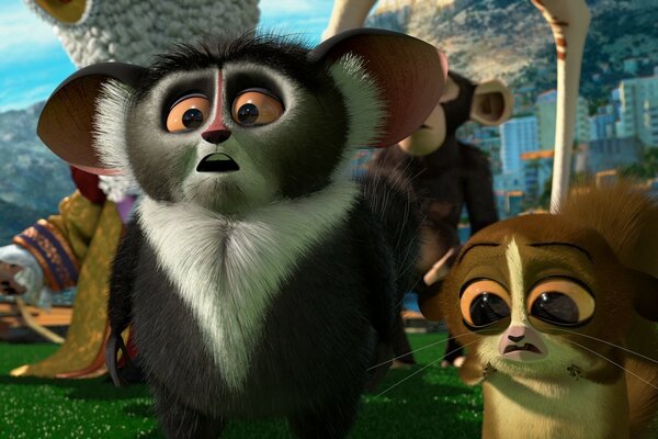 Animais do filme Madagascar