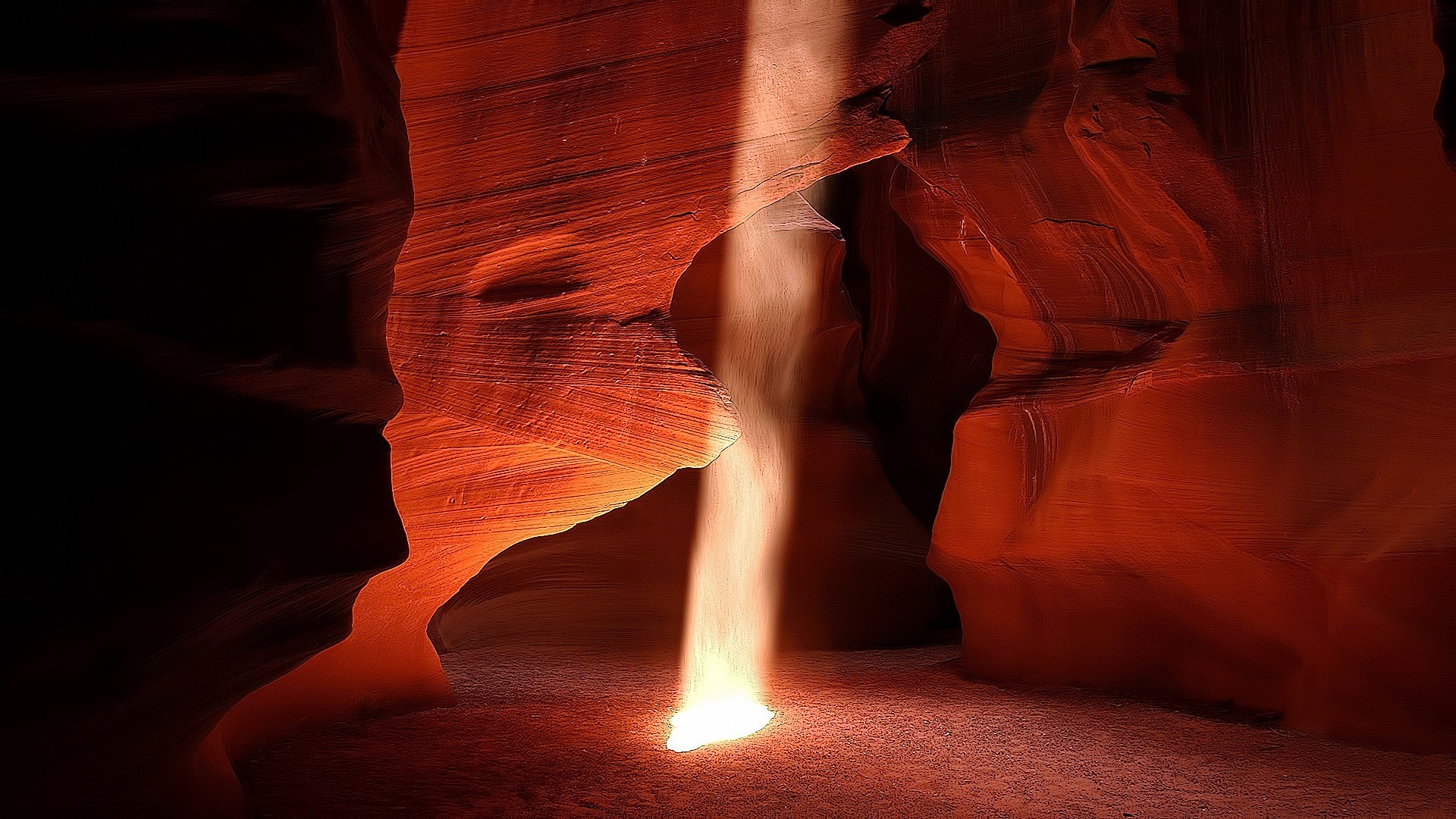 luce del sole e raggi arte antilope surreale sfocatura ragazza donna canyon luce