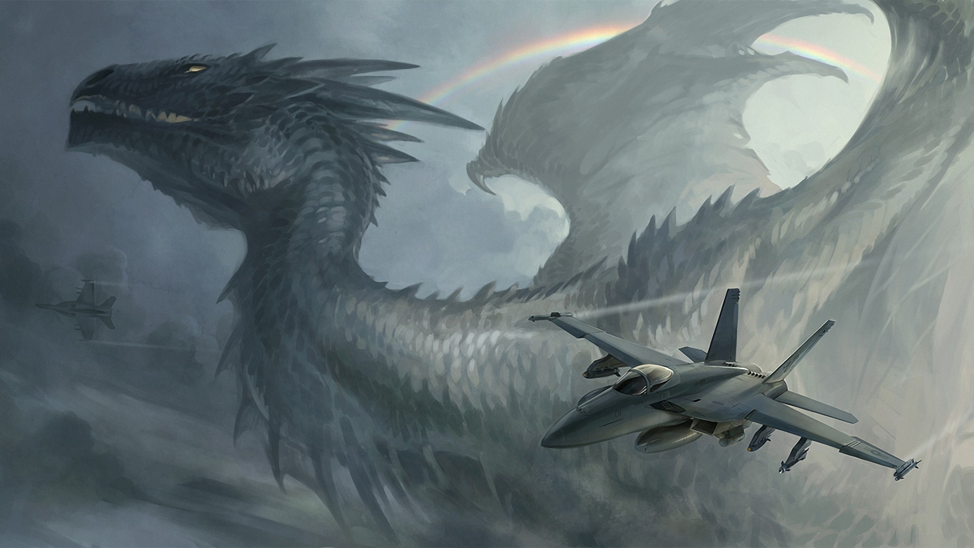 dragons flight airplane bird aircraft