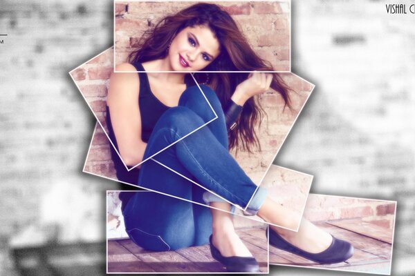 Selena Gomez collage di foto