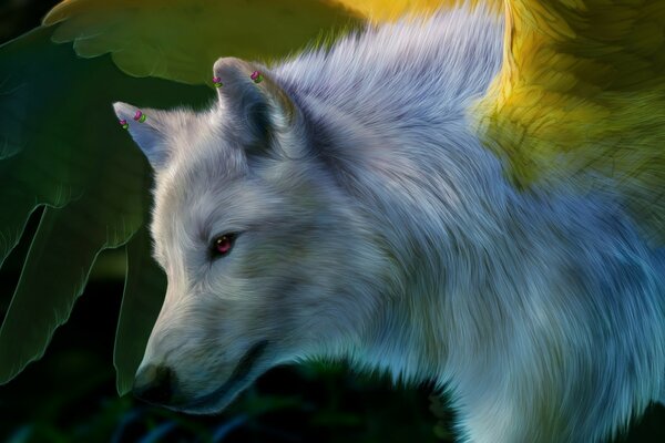 The magic wolf. Art. Animals