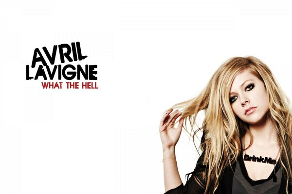 Ritratto della cantante Avril Lavigne
