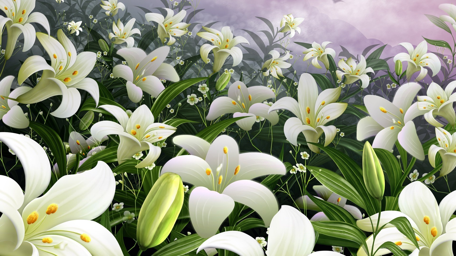 lily flower nature garden flora floral petal blooming leaf summer bouquet beautiful easter bright season color