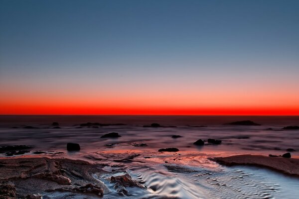 Beautiful order on a sandy beach