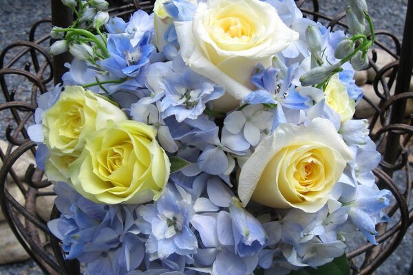 Bouquet of flowers in bright colors