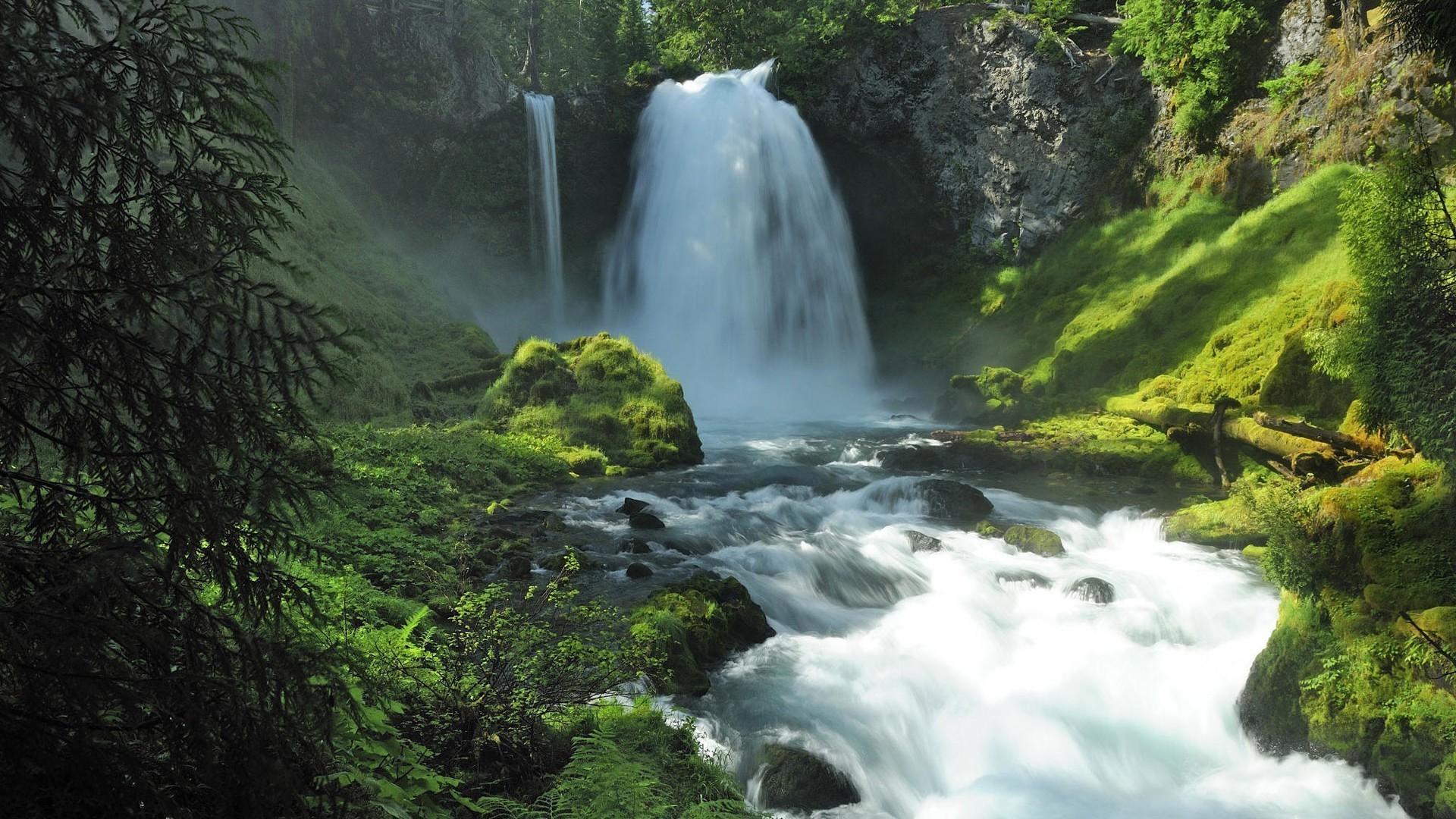 rivers ponds and streams waterfall water river wood stream nature cascade rock outdoors landscape travel mountain rainforest fall moss wet creek tree purity