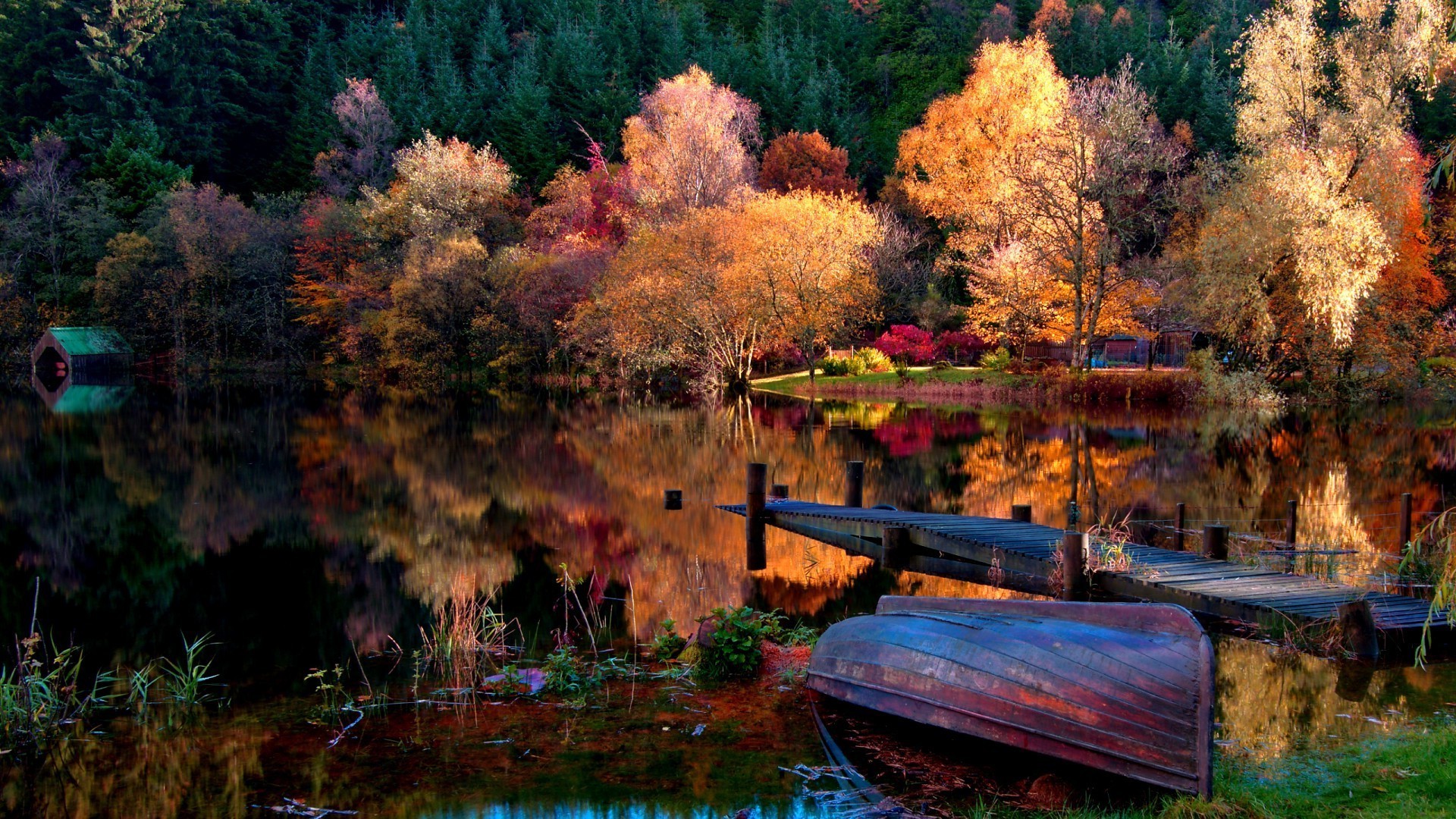 lake fall tree nature wood river water landscape outdoors park reflection leaf scenic travel season color