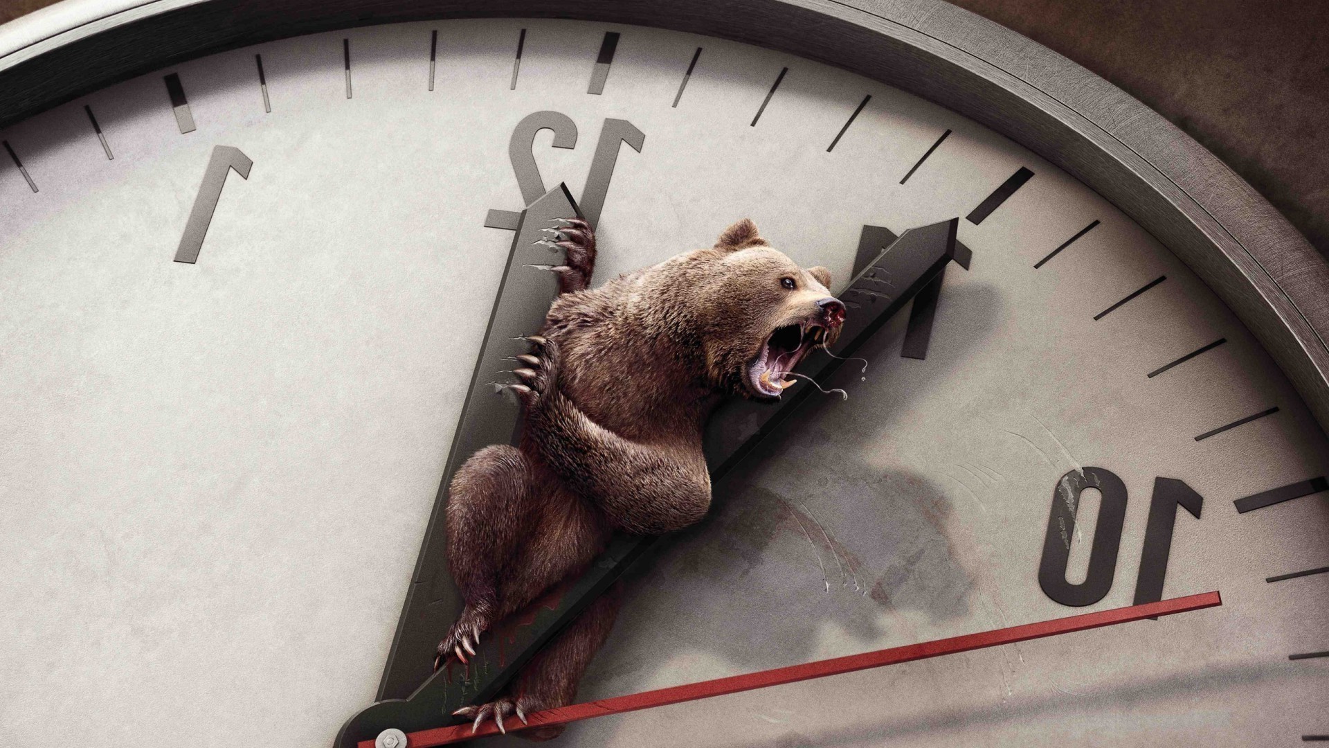 Медведь в стрелках часов без смс