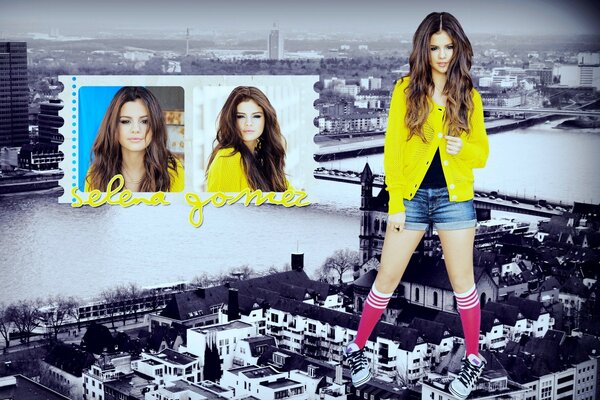 Beautiful fashionable beauty Selena Gomez