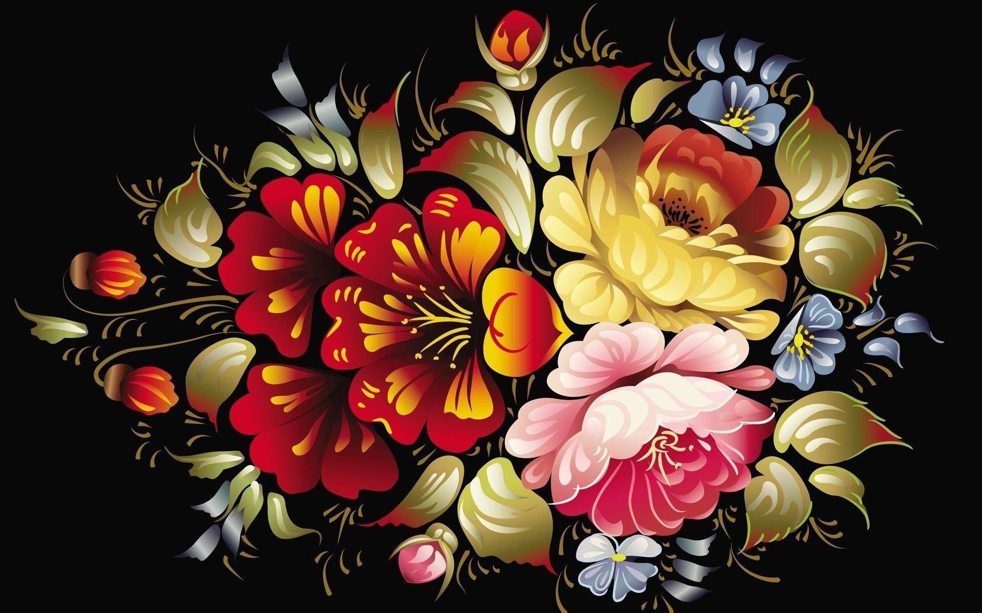 fleurs fleur décoration illustration floral vecteur flore feuille art bureau graphique nature conception pétale couleur carte rose belle