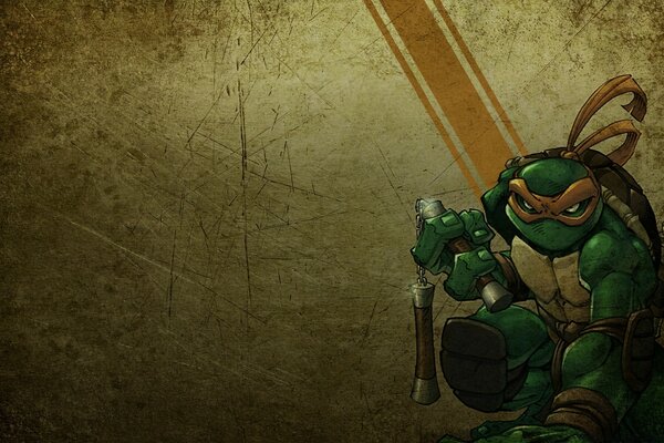 Retro-Bild von Teenage mutant ninja Turtles