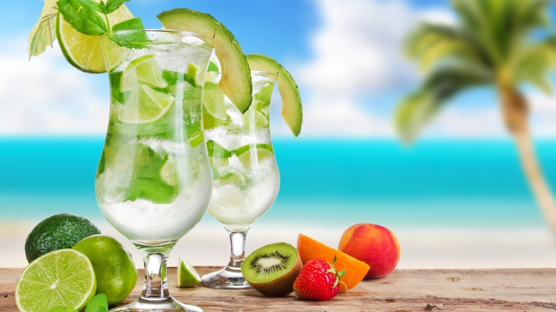 bevande tropicale frutta estate foglia limone cibo lime sano succo di frutta cocktail menta agrumi rinfrescante