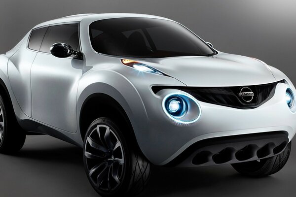 Futuristic SUV with beautiful eyes