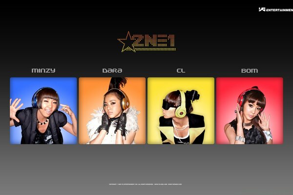 Chicas del grupo coreano 2NE1