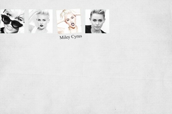 Miley Cyrus photo collage