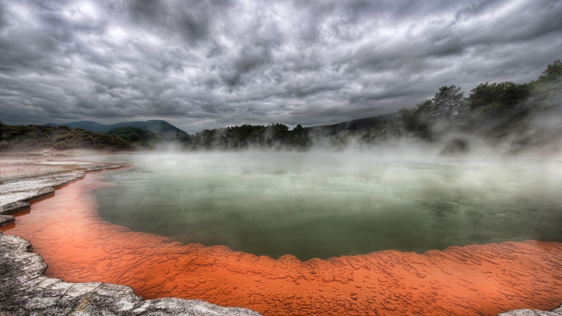 lac eau paysage voyage couple printemps chaud aube à l extérieur nature coucher de soleil tempête éruption brouillard ciel arc en ciel volcan geyser