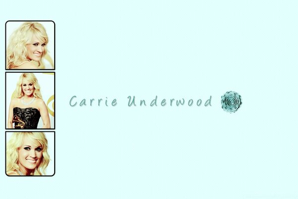 歌手Carrie Underwood肖像拼贴画