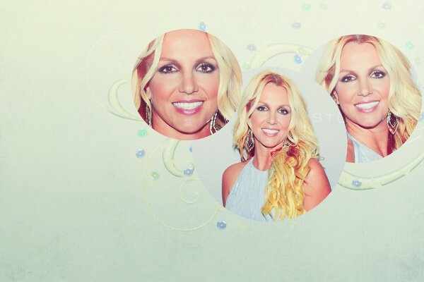 Collage mit lustigen Britney Spears