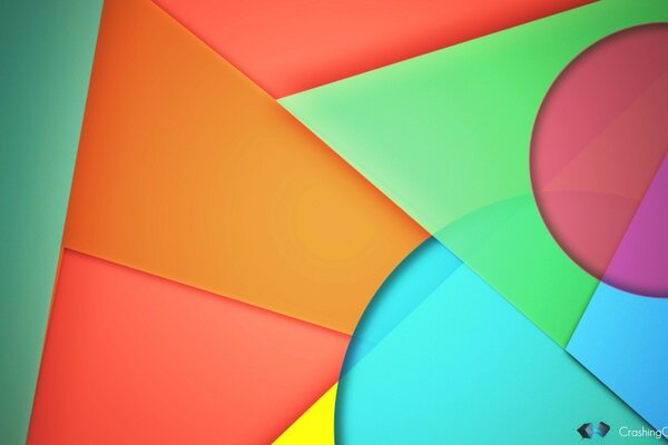 Bunte geometrische Illustration für Android Wallpaper