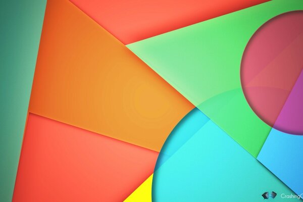 Android için duvar kağıdı rengarenk geometrik illüstrasyon