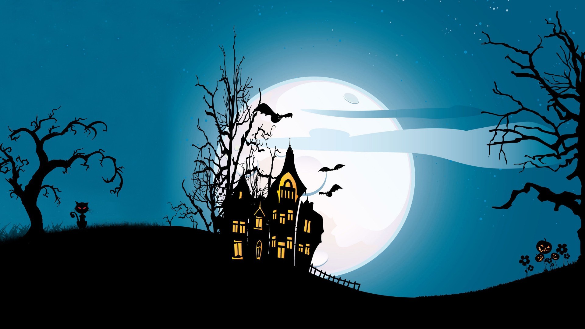 halloween mond silhouette schaukeln baum gruselig gruselig beängstigend friedhof fledermaus mitternacht desktop geist himmel grab gruselig horror illustration winter dunkel