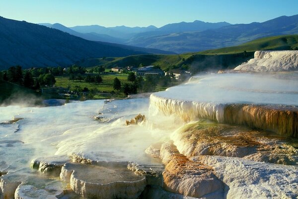 Wasserfall Wasser Natur Berge