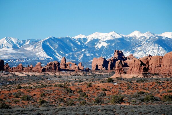 Estribaciones en el parque nacional Arches