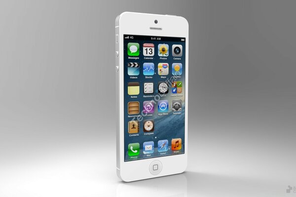 White IPHONE 5 presentation