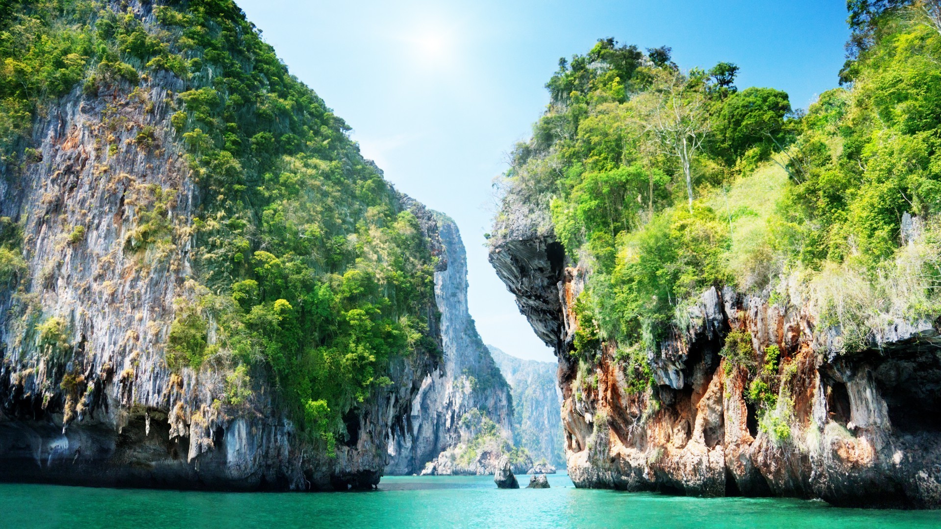 rocce massi e rocce massi e rocce tropicale acqua natura paradiso viaggi laguna vacanza giungla bello roccia paesaggio isola esotico turchese estate paesaggio albero calcare cielo oceano