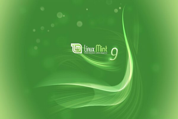 Linux green bright background