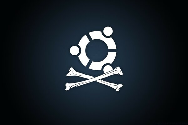 Designer-Illustration von Linux mit Symbol