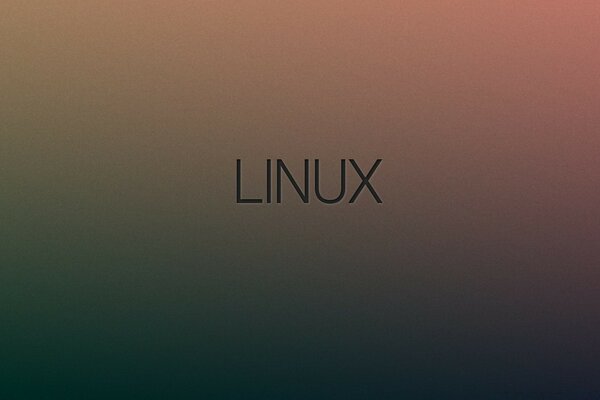 The word linux on a dark background