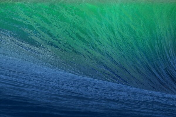 Waves of green and blue colors