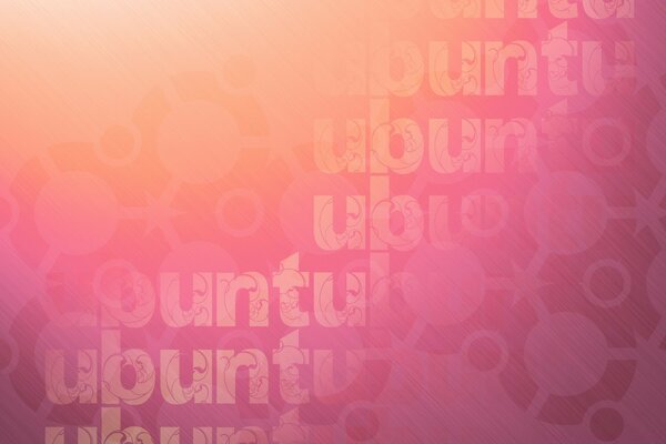 Diseño con el logotipo de ubuntu