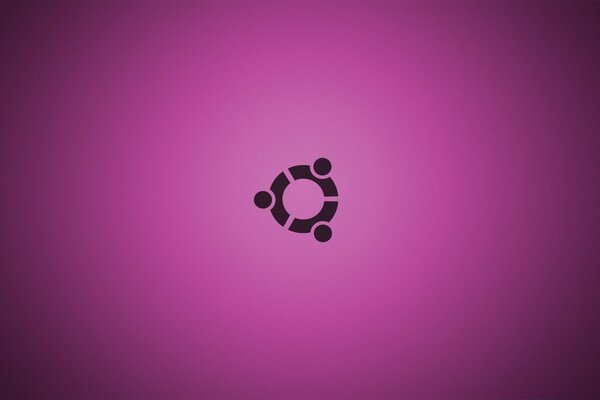 Linux логотипінің суреті күлгін фонда