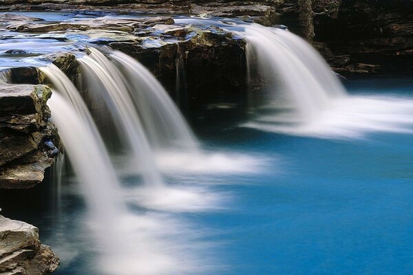 Wasserfall Fluss Natur Schönheit