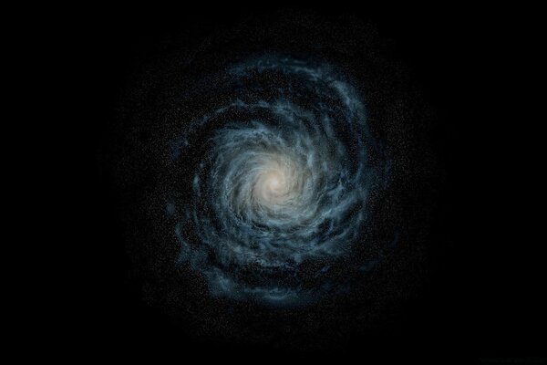 Milky Way on a black background