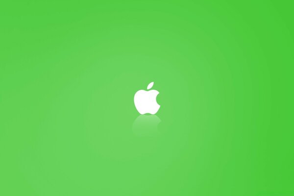 Зеленые обои на рабочий стол яблоко apple