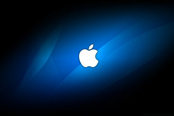 Mac-Desktop blau