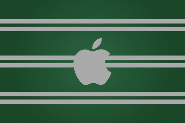 Illustration with the apple logo for the desktop