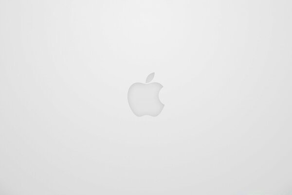 Logotipo de Apple sobre fondo blanco