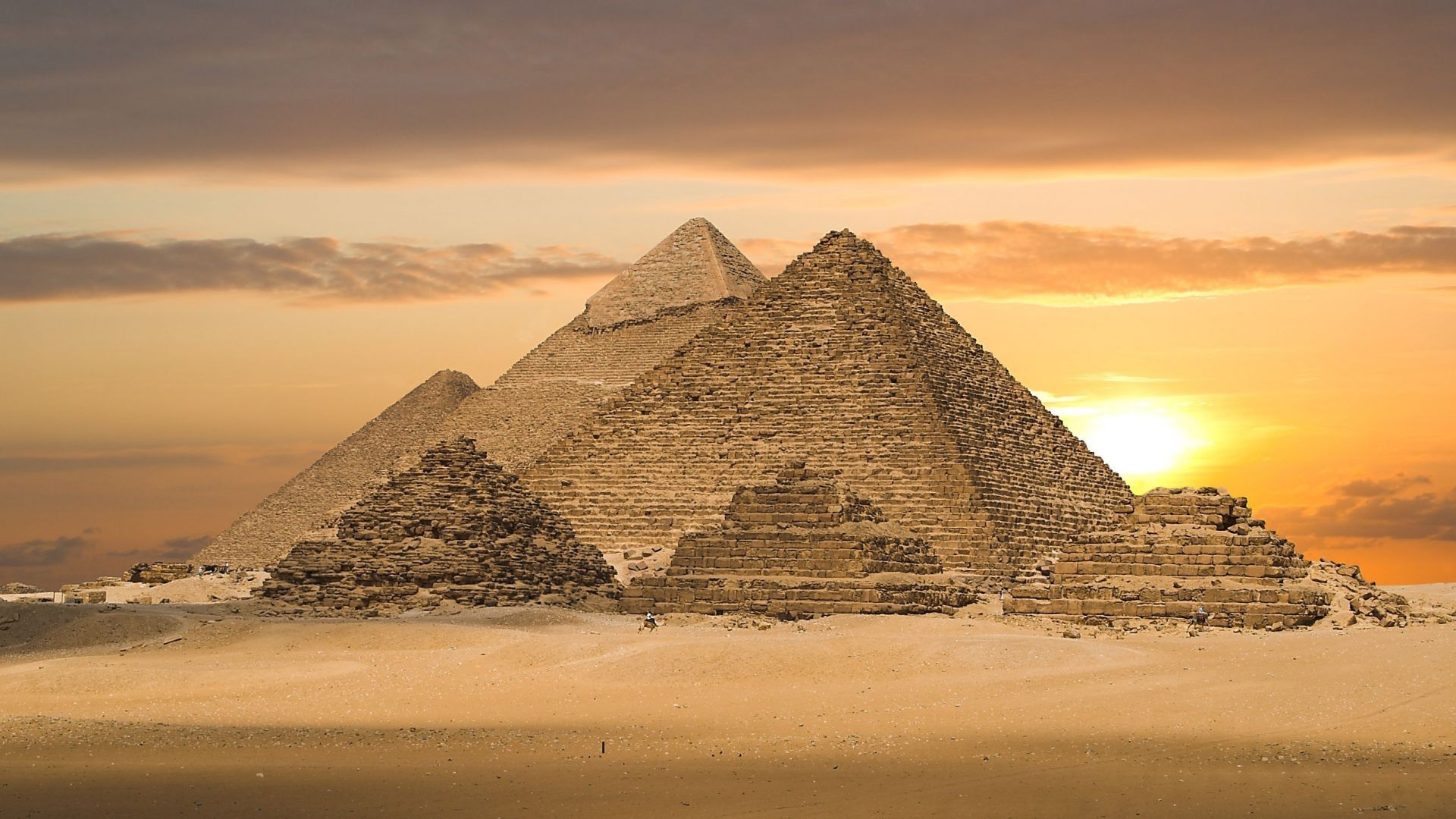 berühmte orte pyramide wüste reisen archäologie sonnenuntergang sand grab pharao sonne morgendämmerung kamel im freien himmel